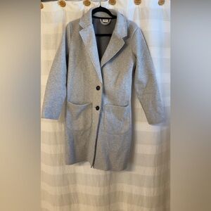 Jacqueline de Yong light grey longline women’s coat